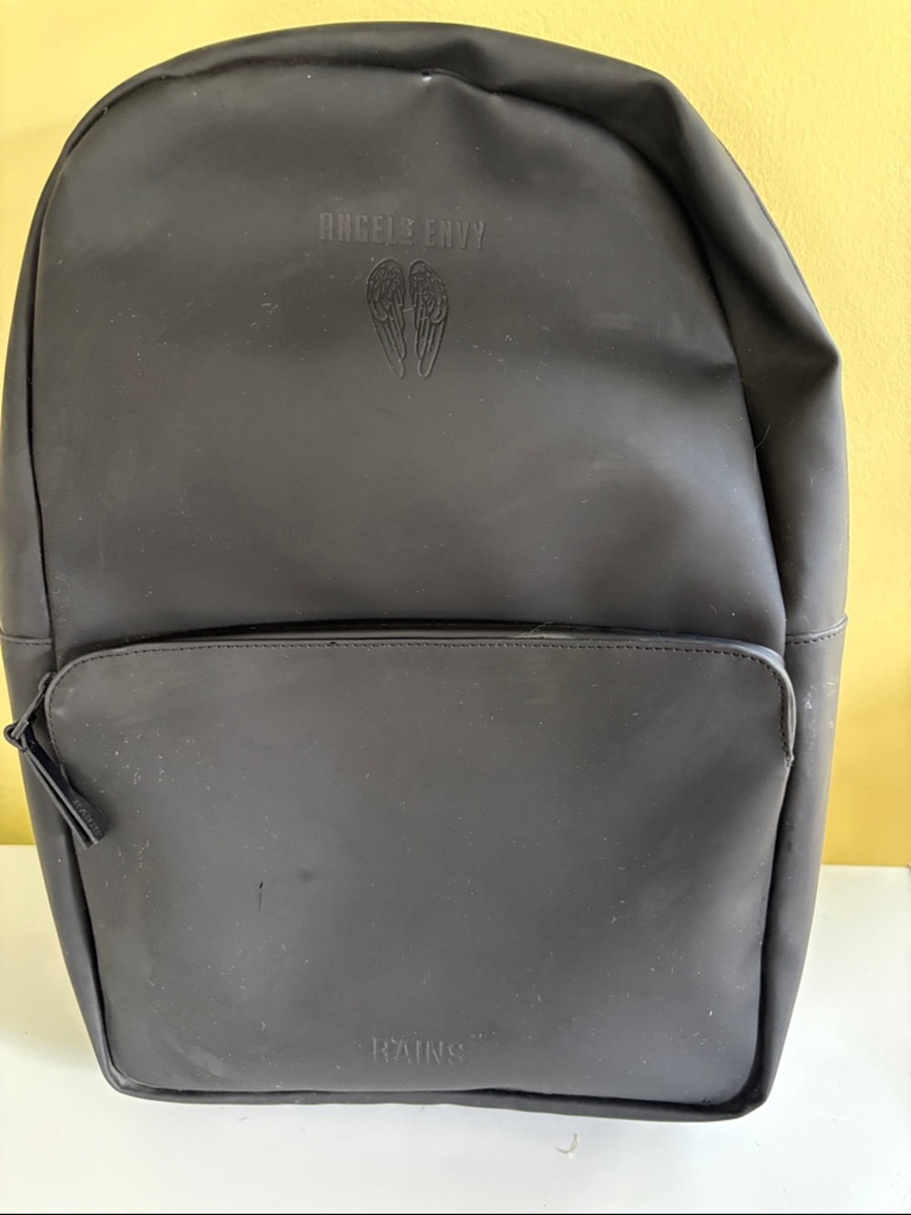 Rains x Angel’s Envy Black Waterproof Backpack